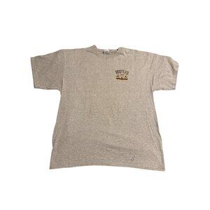 Hooters Gildan Mens Casino Golf Short Sleeve Graphic Gray T-shirt Size XL